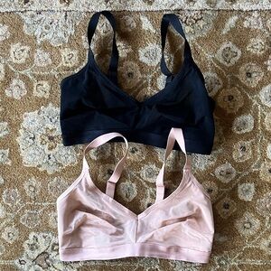 Two Negative Underwear Sieve bras / size 1+ / Black and Nude